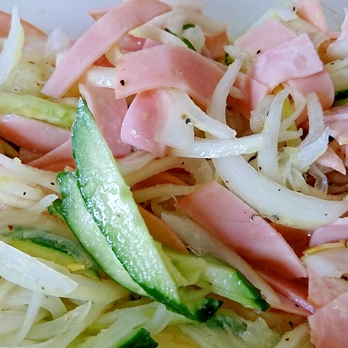 冷たい料理 さっぱり 玉ねぎとハムのマリネ レシピ 作り方 By ヨギーニ 楽天レシピ